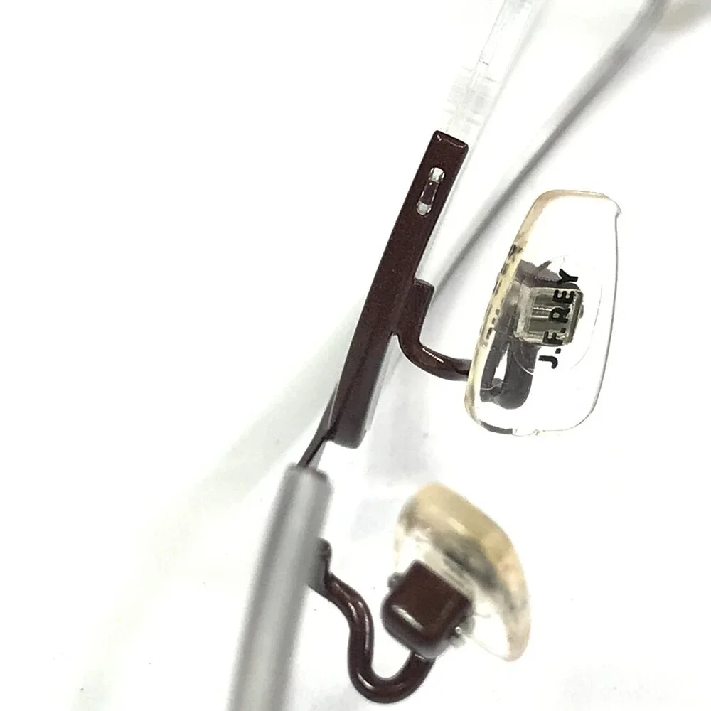 J.F. Rey Eyeglasses Frames JF2590 9560 Matte Brown Orange Half Rim 54-15-145